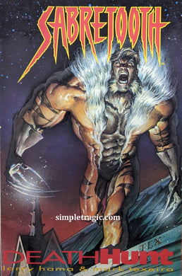 Sabretooth: Death Hunt TPB Cover Art by Mark Texeira