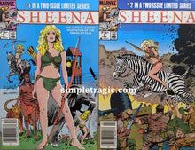 Load image into Gallery viewer, Sheena #2-3 Comic Book Cover Art by Gray Morrow
