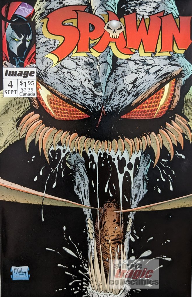 Spawn #4 Comic Book Cover Art by Todd McFarlane