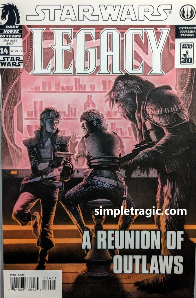 Star Wars Legacy #14 Comic Book Cover Art Travis Charest