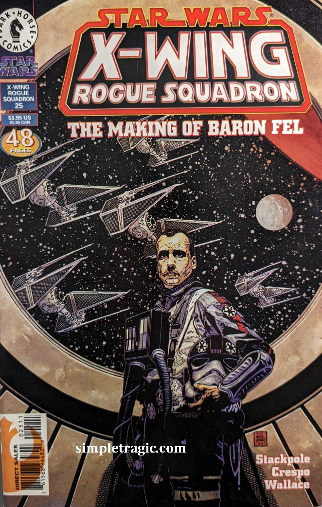 Star Wars X-Wing Rogue Squadron #25 Comic Book Cover Art TIm Bradstreet
