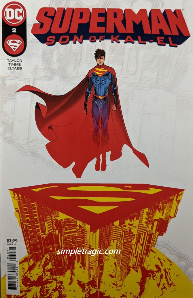 Superman: Son Of Kal-EL #2 Comic Book Cover Art by John Timms