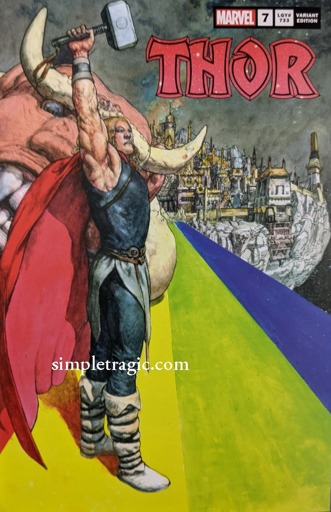 Thor #7 Comic Book Cover Art by Das Pastoras