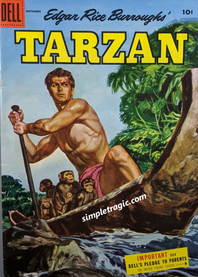 Tarzan #72 Comic Book Cover Art