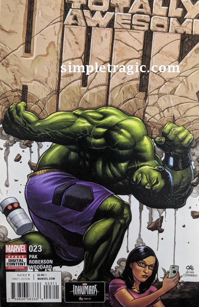 Totally Awesome Hulk #23 Comic Book Cover Art by Frank Cho