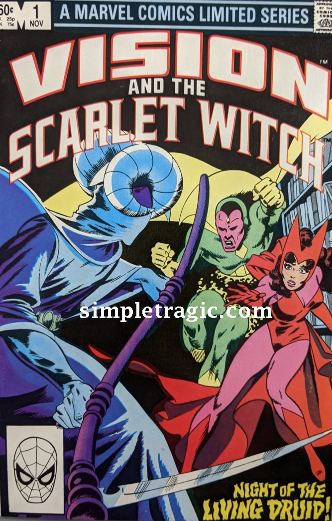 Vision And The Scarlet Witch #1 Comic Book Cover Art by Rick Leonardi