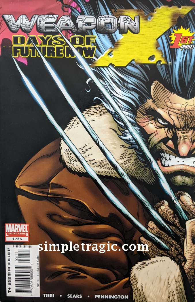 Weapon X: Days Of Future Now (2005) #1-5 Complete Set