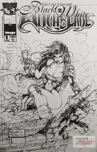 Top Cow Classics In Black & White: Witchblade #1 Comic Book Cover Art