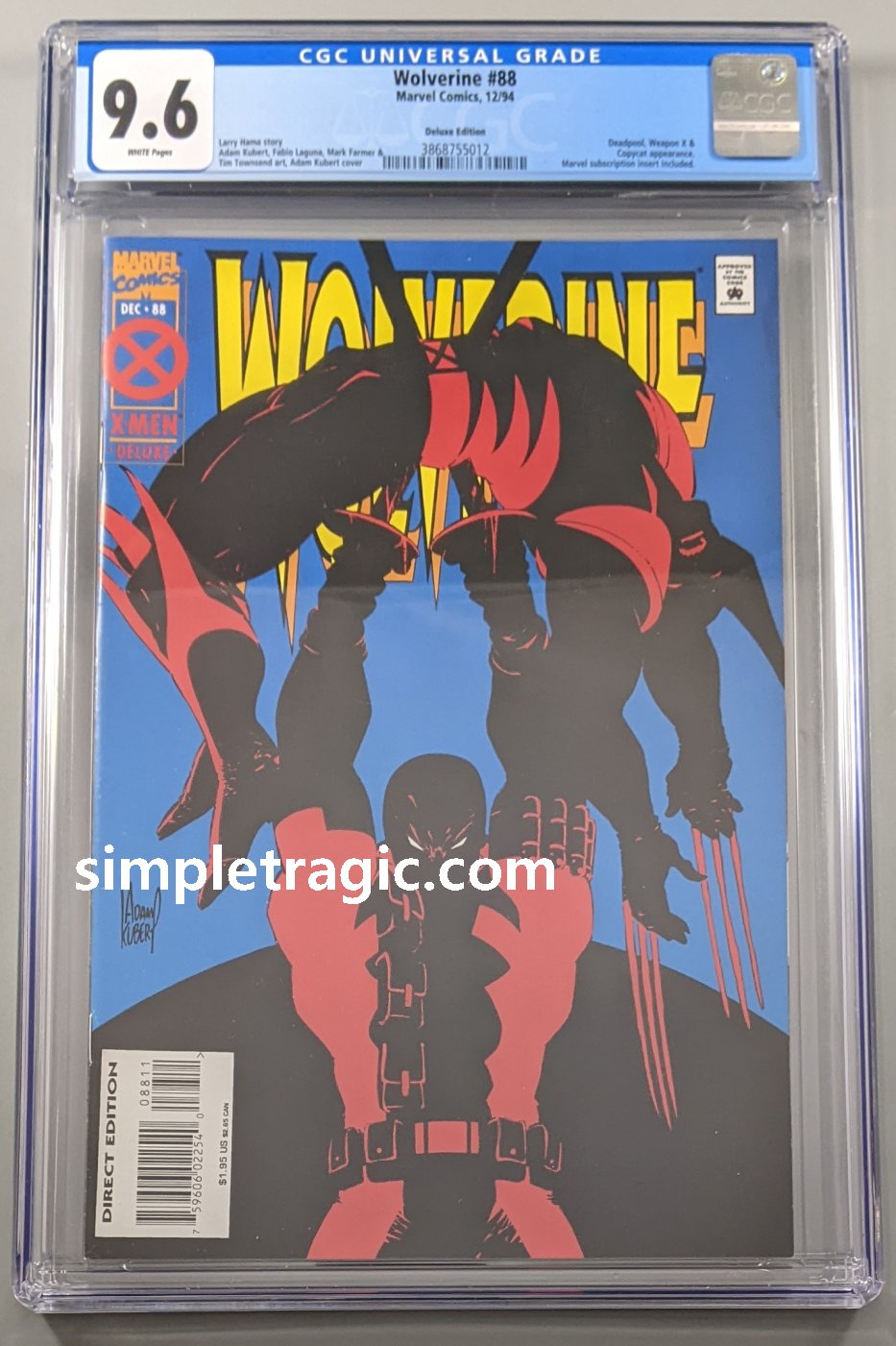 Wolverine (1988) #88 (Deluxe Edition) CGC 9.6 (Shipping Included)
