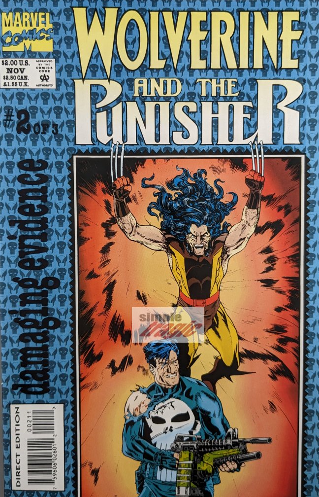 Punisher And Wolverine: Damaging Evidence #2 Comic Book Cover Art