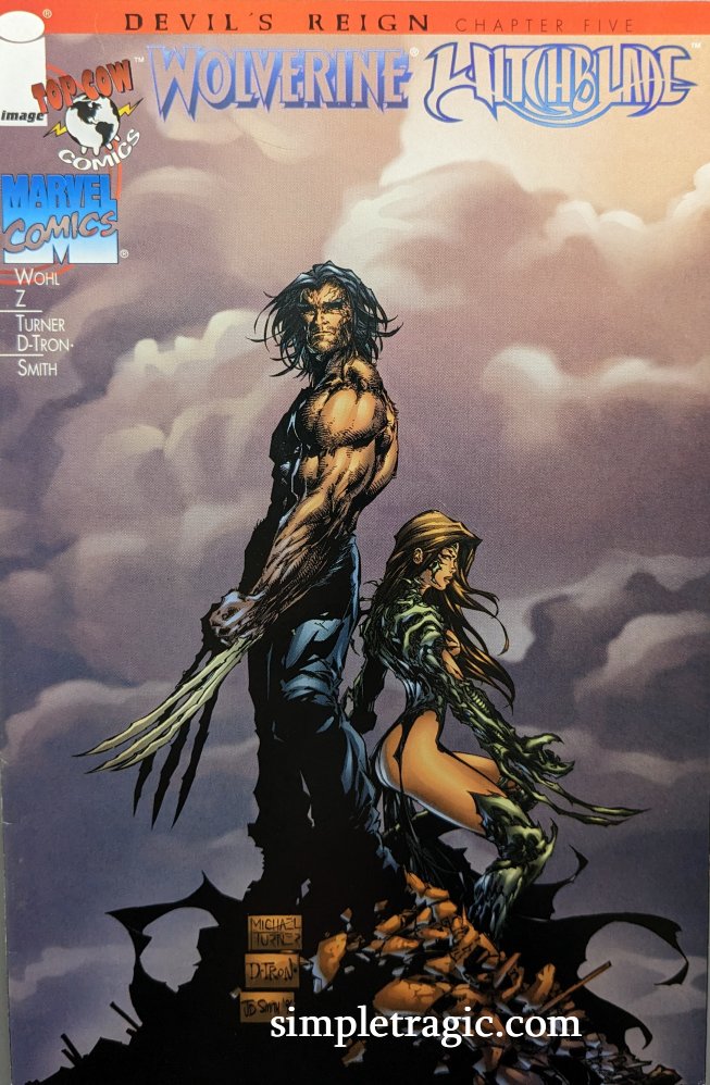 Wolverine / Witchblade #1 Comic Book Cover Art