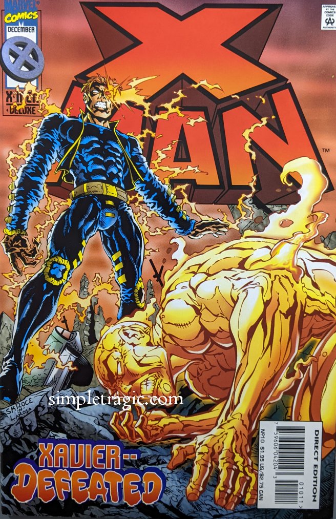X-Man #10 Comic Book Cover Art