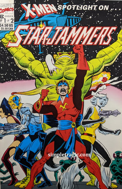 X-Men Spotlight On Starjammers #1 Comic Book Cover Art